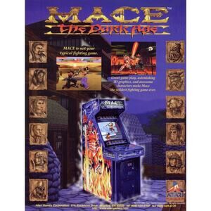 Mace The Dark Age Arcade FLYER Original Video Game Art Print Sheet 1997
